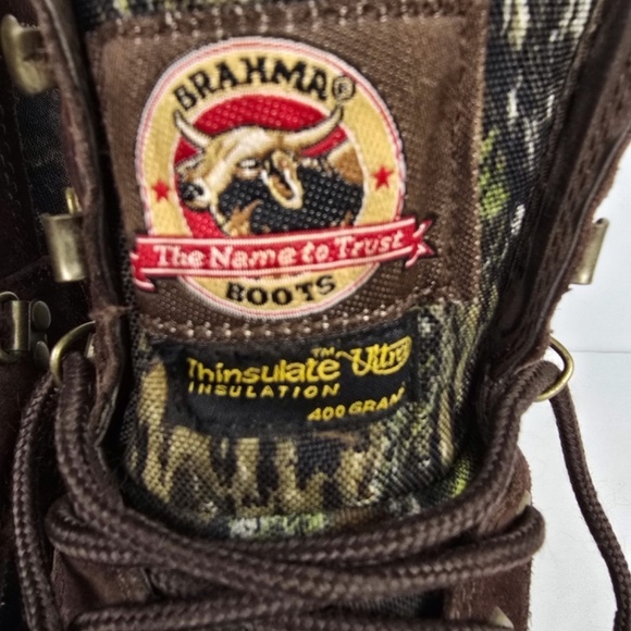 BRAHMA Camo Thinsulate Ultra Insulated 400 Gram Hunting Boots Men's Size 8.5 - Picture 11 of 13